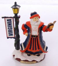 University Virginia College FIGHT SONG SANTA Figurine